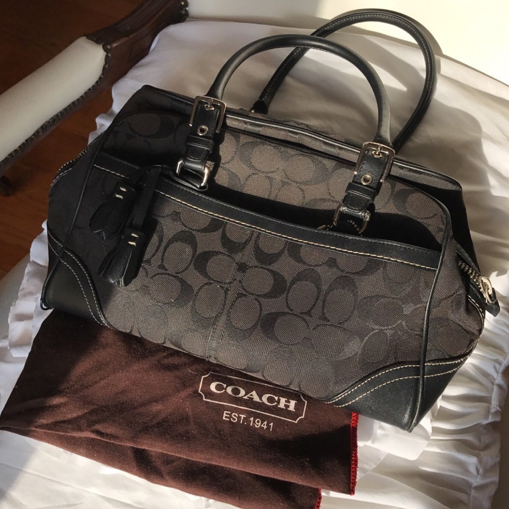 Authentic black colored Coach purse